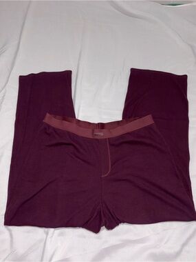 SKIMS Straight Leg Jumpsuit in Plum